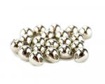 Tungsten Off Center Beads, silver